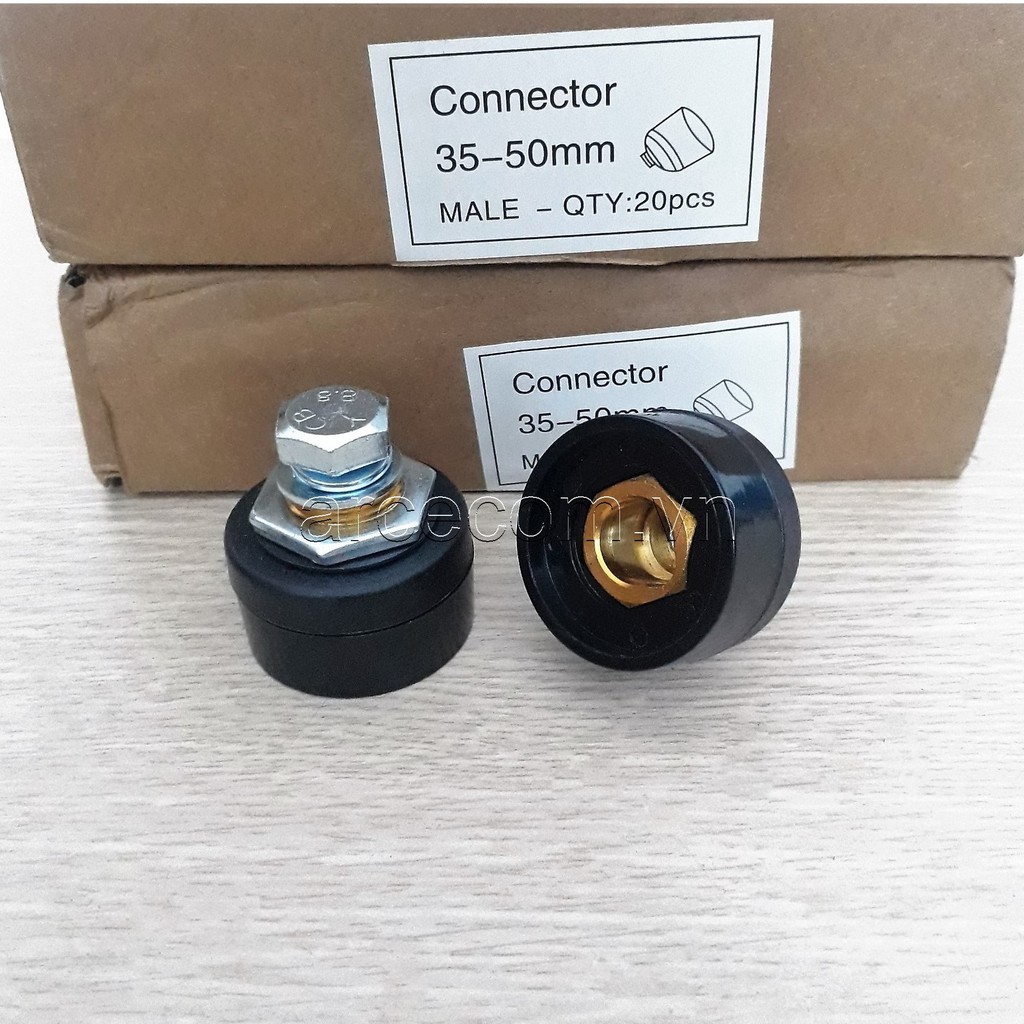 Giắc máy hàn 35-50 đầu cái (2 cái - Giắc DKJ35-50 gắn máy hàn)