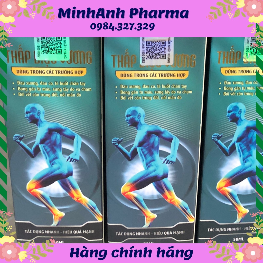 Xịt Thấp Diệu Vương- Bong gân, tê nhức chân tay khi thay đổi thời tiết