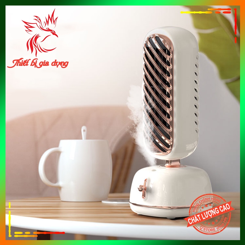 1 Quạt Để Bàn ĐIỀU HÒA Phun Sương Mới🔰, Đa Cấp Gió, xoay 180 độ Mini Gọn Kết Nối Cổng USB [Bảo Hành 6 Tháng]