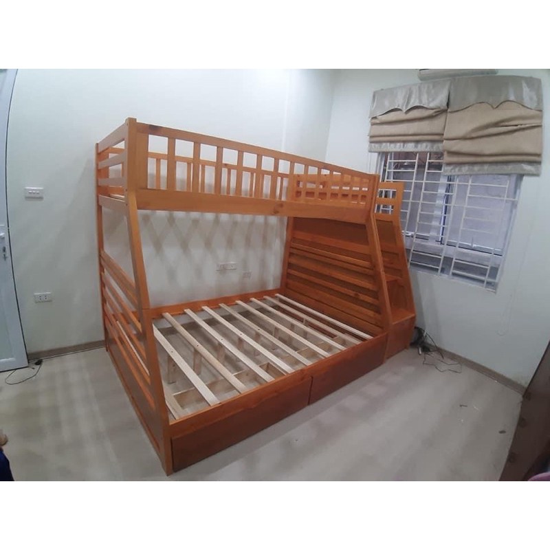[XẢ HÀNG] Giường 2 Tầng Belle Espirit Gỗ Tự Nhiên Cao Cấp - Vàng Gỗ | BigBuy360 - bigbuy360.vn