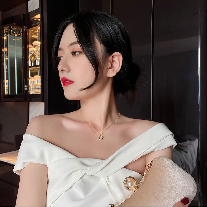 Vòng cổ Đính Đá Phong Cách Hàn Quốc Thanh Lịch Cho Nữ