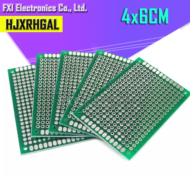 Bộ 5 Bảng Mạch pcb 5x7 4x6 3x7 2x8 10x15 9x15 7x10 7x9 4 * 6cm igmopnrq Chất Lượng Cao