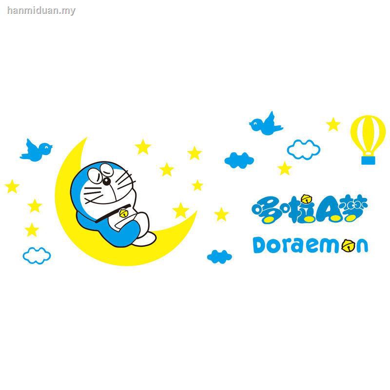 Miếng Dán Tường Trang Trí Phòng Ngủ Cho Bé Hình Doraemon 3d