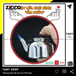 𝘽𝙖̣̂𝙩 𝙇𝙪̛̉𝙖 đồng nguyên khối 𝒁𝒊𝒑𝒑𝒐 ĐỘC LẠ DL22 TD mẫu hình ấm đun nước màu bạc - Hôt quẹt 𝒁𝒊𝒑𝒑𝒐 TANY SHOP