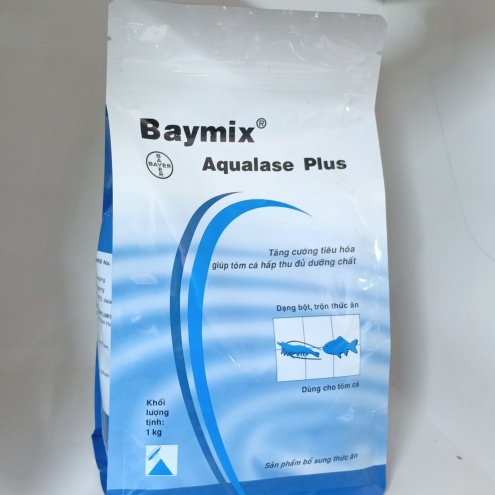 BAYER Baymix® Aqualase Plus- Men tăng cường tiêu hóa, gúp hấp thu dưỡng chất cho cá, tôm, lươn, ốc
