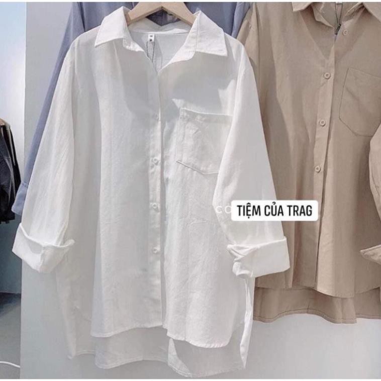 [HÀNG SẴN Áo Sơ Mi Đũi Oversize ĐỦ MÀU