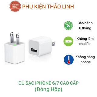 Củ Sạc IPHONE 💕CAO CẤP 💕 -Củ sạc vuông 2A dòng điện ổn định, chống cháy nổ