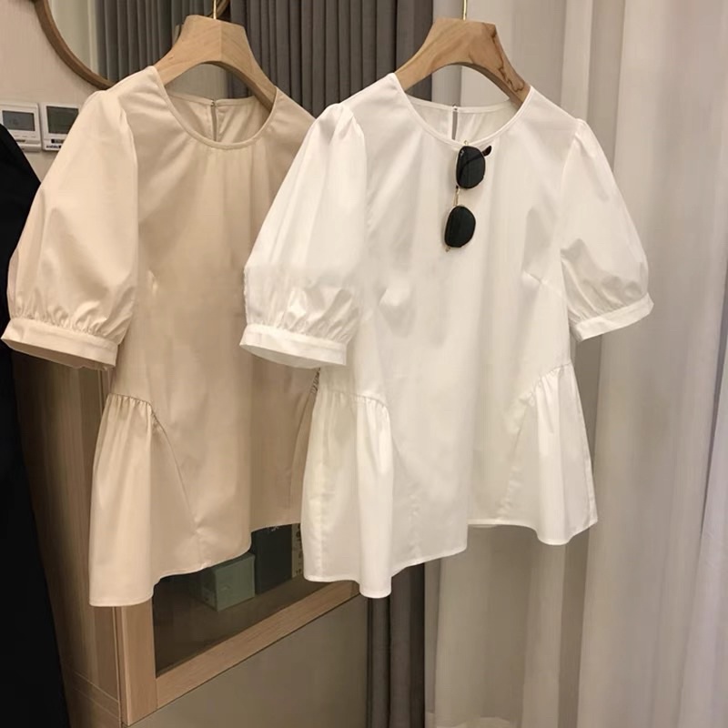Áo kiểu tay phồng nhẹ cao cấp bigsize (thời trang bigsize VickyG - Anitagreen) VT07-0722