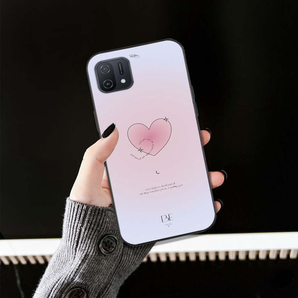 Ốp lưng điện thoại oppo a16k trái tim sắc màu