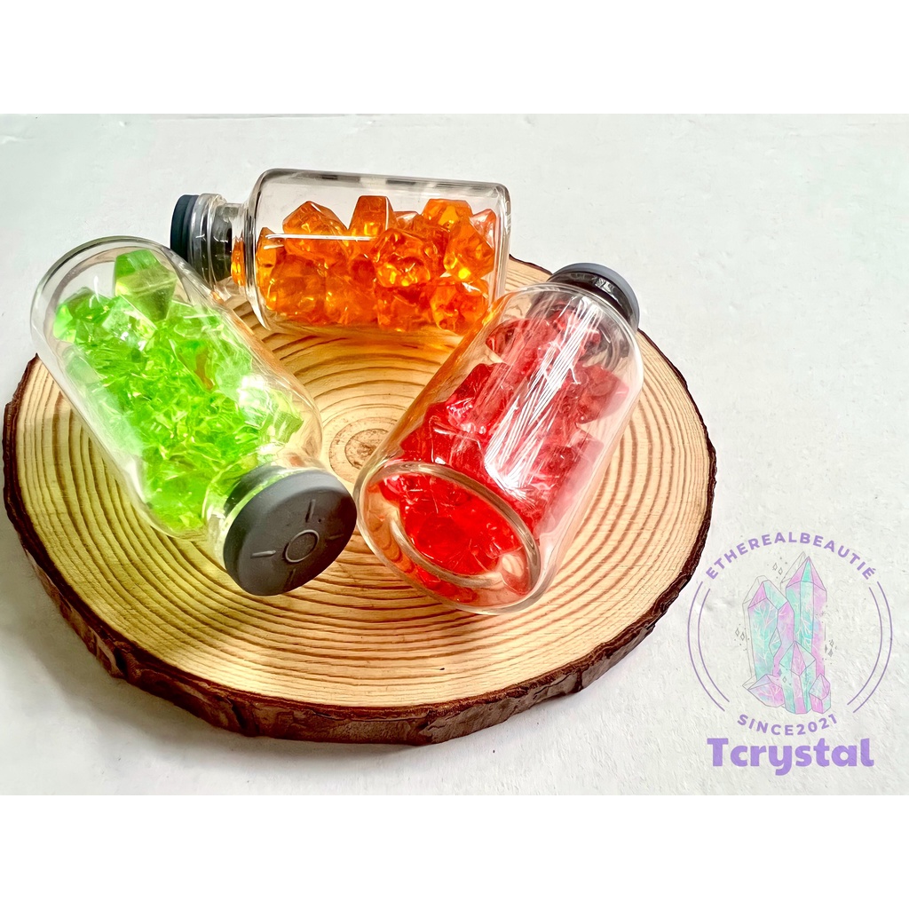 1 - lọ thuỷ tinh 25ml đựng dung dịch, mầm tinh thể, tinh thể tự nhiên mini, làm đồ handmade,…