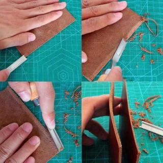 Dùi đục làm đồ da handmade cán gỗ DIY