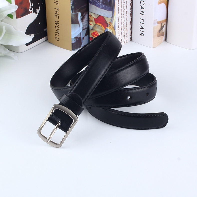 Thắt lưng nam Sơn Tùng MTP bản nhỏ 2.3cm có lỗ bấm TẶNG KÈM KHĂN, dây nịt lưng BROO chất liệu da PU cao cấp
