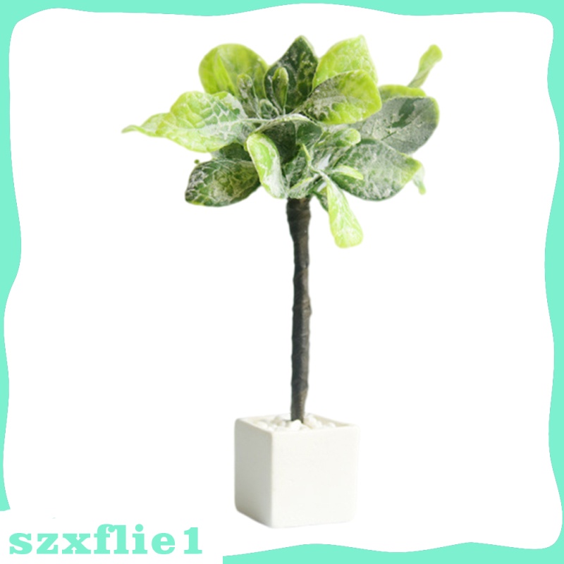 [Hot Sale] 1:6 1:8 1:12 Dollhouse Potted Plants 16cm Tall Bonsai Toys Life Scene Props