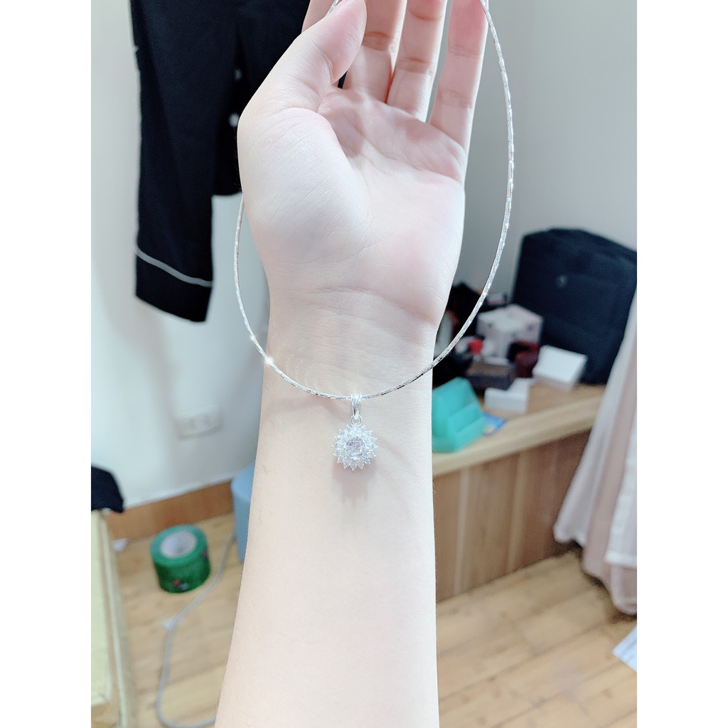 KIỀNG BẠC MẶT HOA