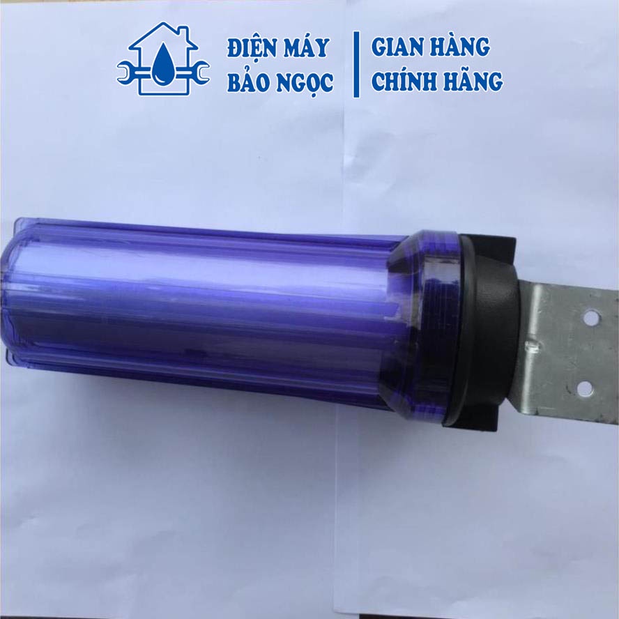 Cốc lọc nước thô đầu nguồn 10 inch, ren 21 dùng cho máy lọc nước