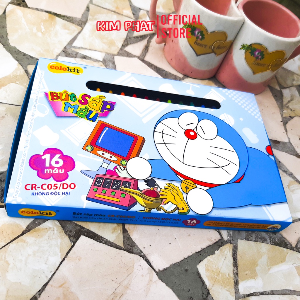 Bút sáp màu Colokit Doraemon 10/16/24 Màu