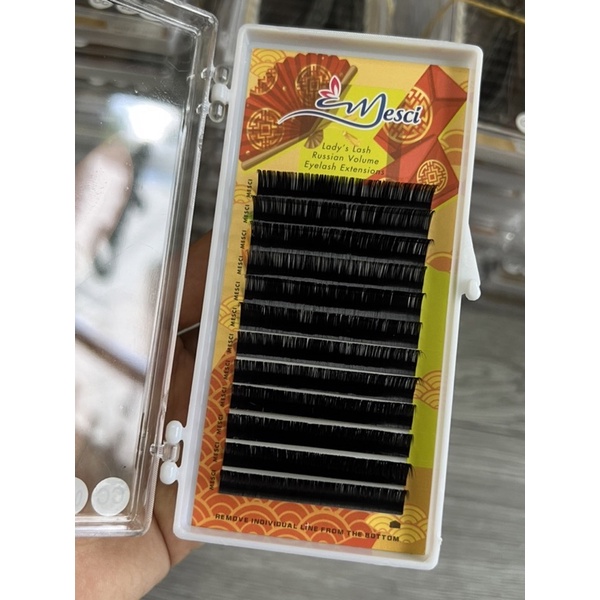 Lông mi nối Mesci 0.07 C, 0.07 Cc, 0.07 D  - mi khay