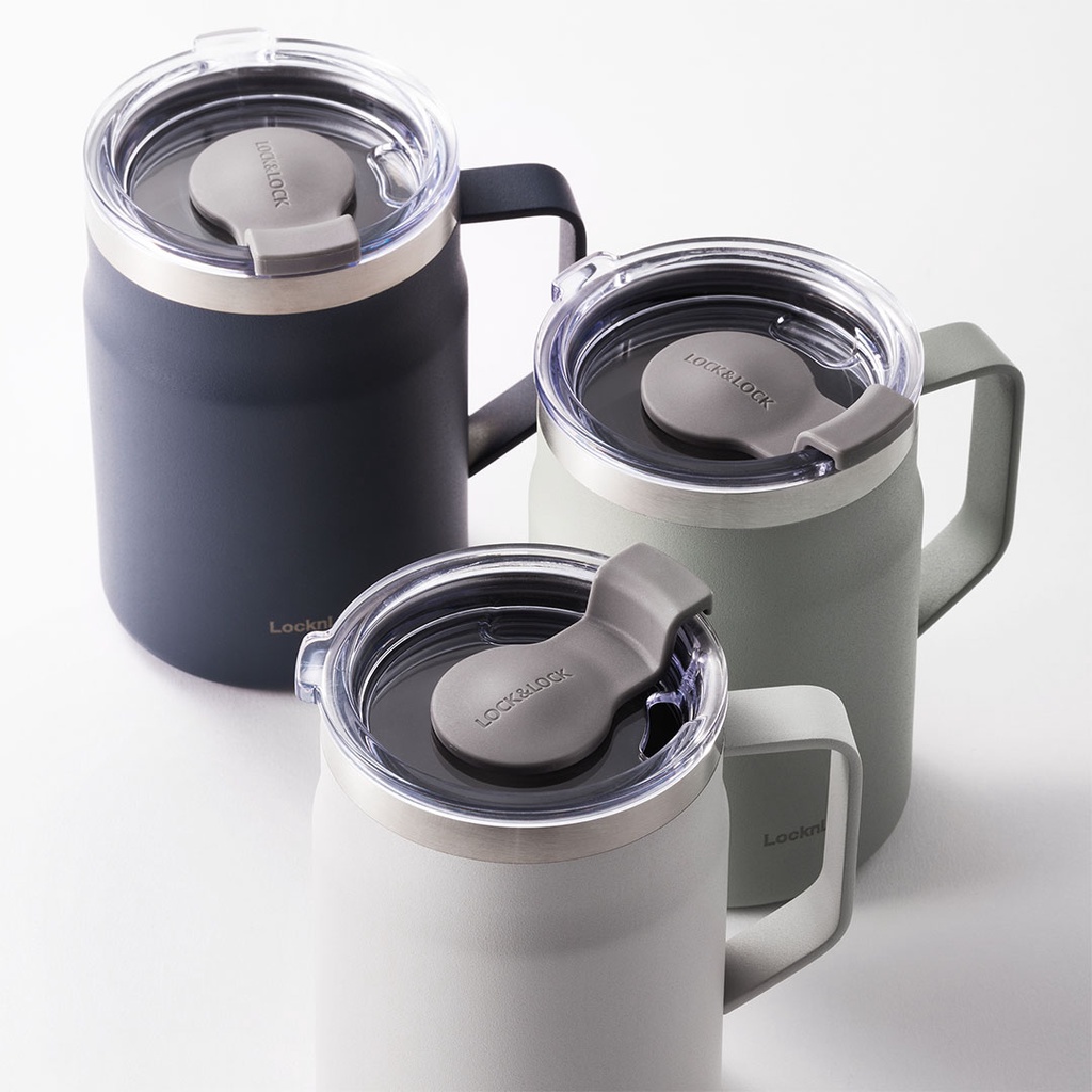 Cốc Giữ Nhiệt Lock&amp;Lock Metro Mug 475ml LHC4219 - Hàng Chính Hãng