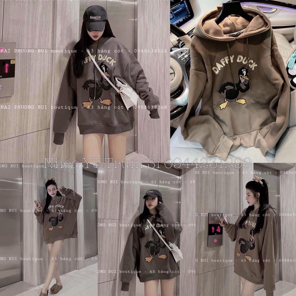 Áo Hoodie MPB Vịt Duck Freesize Dưới 65Kg Hera Boutique