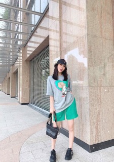 Bộ đồ nữ mặc nhà in hình trái tim