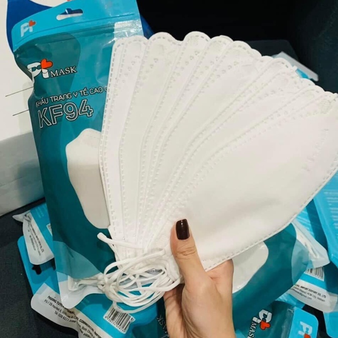 Sỉ 300 Khẩu trang KF94 PT mask công nghệ Hàn Quốc ngăn bụi mịn, vi khuẩn
