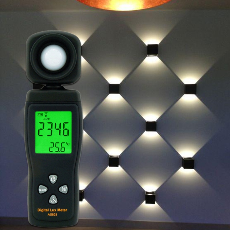 Đồng Hồ Đo Độ Sáng Chân 0-200,000 Lux Đèn Led Cho Bể Cá / Sân Vườn