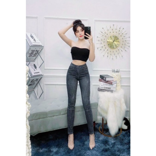 Quần Jean nữ cao cấp co giãn