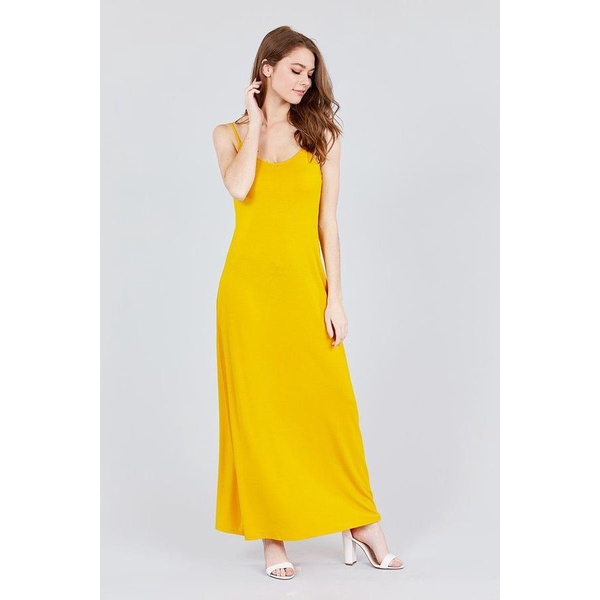 Đầm thun maxi hai dây ACTIVE USA
