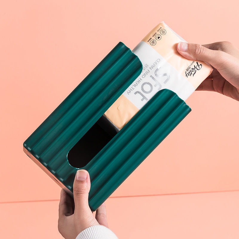 Hộp Đựng Khăn Giấy Cuộn Đa Năng Không Đục Lỗ Kiểu Dáng Sang Trọng Tiện Dụng Cho Nhà Bếp/Phòng Tắm