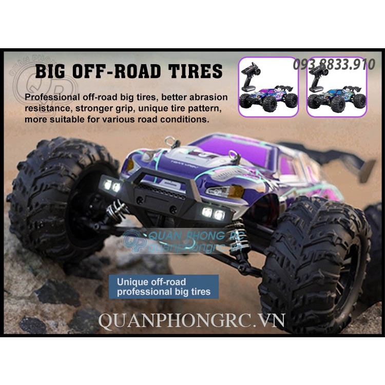 Xe Điều Khiển SCY 16101 RAPIDLY 1/16 2.4G 4WD High Speed RC Truck Car With Head-up Wheels