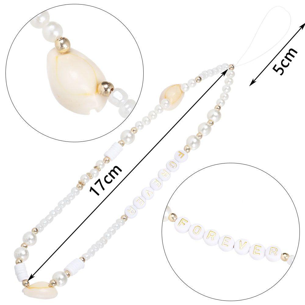 Dây Đeo Điện Thoại Xâu Hạt Acrylic Hình Ngôi Sao Phong Cách Bohemian