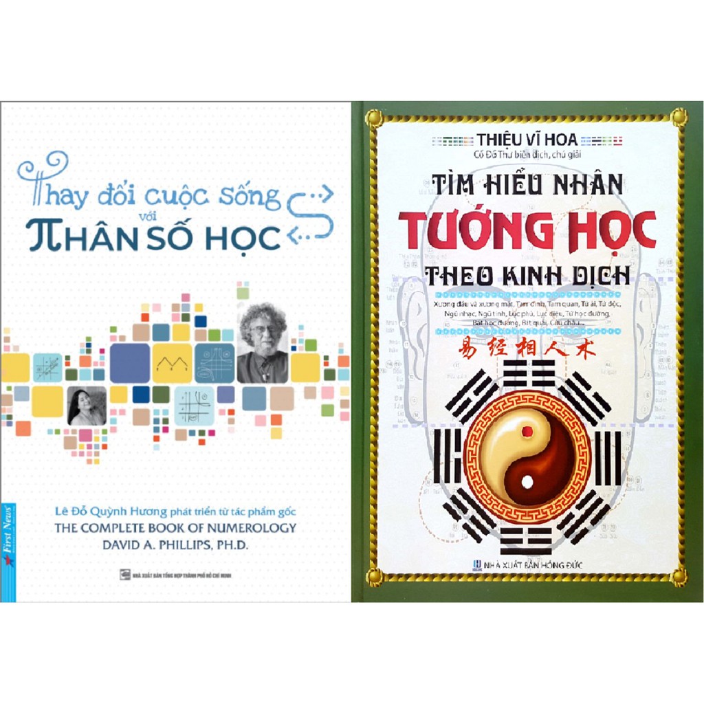 Sách - Combo 2 Cuốn: Thay Đổi Cuộc Sống Với Nhân Số Học + Tìm Hiểu Nhân Tướng Học Theo Kinh Dịch