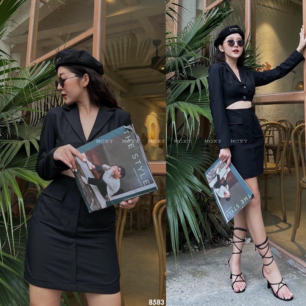 SP008583-Đầm vest hở eo