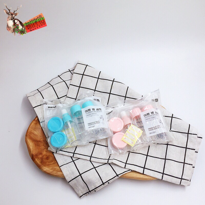 Bộ Chiết Mỹ Phẩm Hàn Quốc Mini 7 Món Cao Cấp Tiện Dụng | BigBuy360 - bigbuy360.vn