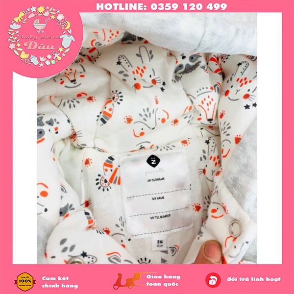 BODY Ủ LÔNG LÓT BÔNG CỰC ẤM HỌA TIẾT CÁO DỄ THƯƠNG CHO BÉ TỪ SƠ SINH ĐẾN 2 TUỔI