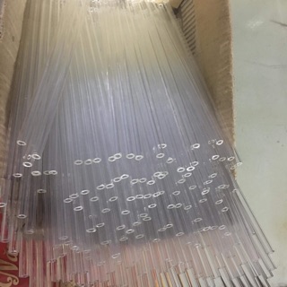 ống thuỷ tinh combo 80 ống thuỷ tinh đức màu trắng fi6