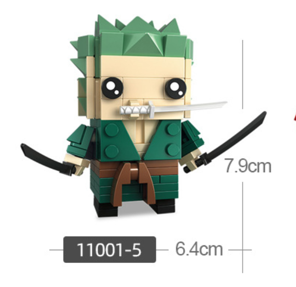 Đồ Chơi Lắp ghép Lego One Piece Nhân Vật Luffy Zoro Sanji Ace Sabo Brook