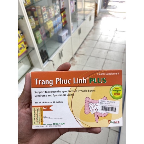 [Chính hãng] Tràng phục linh plus hộp 20 viên - hỗ trợ giảm các kích thích gây co thắt đại tràng
