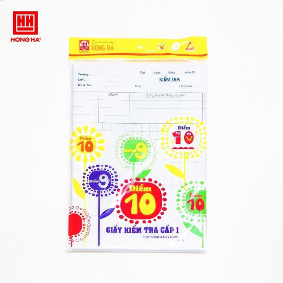 Giấy kiểm tra 4 ô ly Hồng Hà