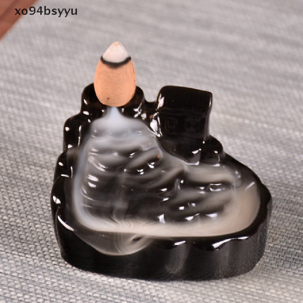 Thác Khói Trầm Hương Bằng Sứ Hình Nón / Hoa Sen Độc Đáo Xo94Bsyu