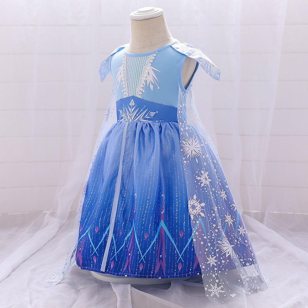 Váy Nữ Hoàng Băng Giá Baby Elsa Cho Bé Gái - XMZ129