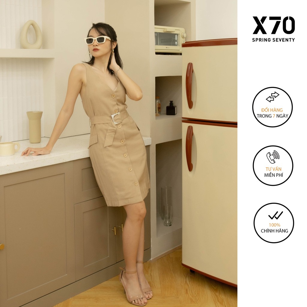 Đầm Nữ Thiết Kế Yếm Thời Trang X70 - 00820001