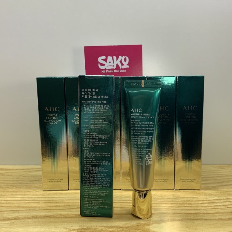 Kem mắt [Hết thâm quầng mắt 100%_Hàng Auth] Kem mắt AHC Ageless Real Eye Cream For Face 30ml [Hot New] | BigBuy360 - bigbuy360.vn