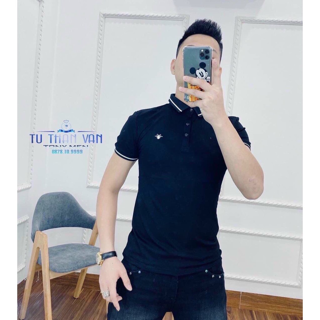 Áo thun cổ bẻ polo cao cấp vải thun cotton siêu co dãn hàng chuẩn shop Phuongnamshop20 kve14