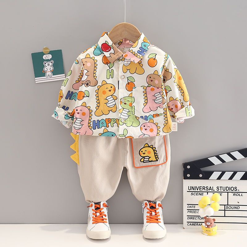 Set Đồ 2 Món Thời Trang Xuân Thu Dễ Thương Cho Bé Trai