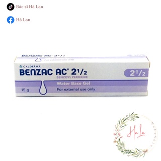 ✅gel bôi giảm mụn benzac ac 5%