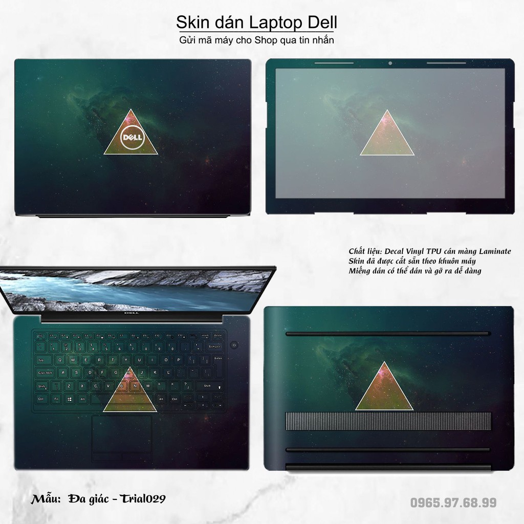 Skin dán Laptop Dell in hình Đa giác _nhiều mẫu 5 (inbox mã máy cho Shop)