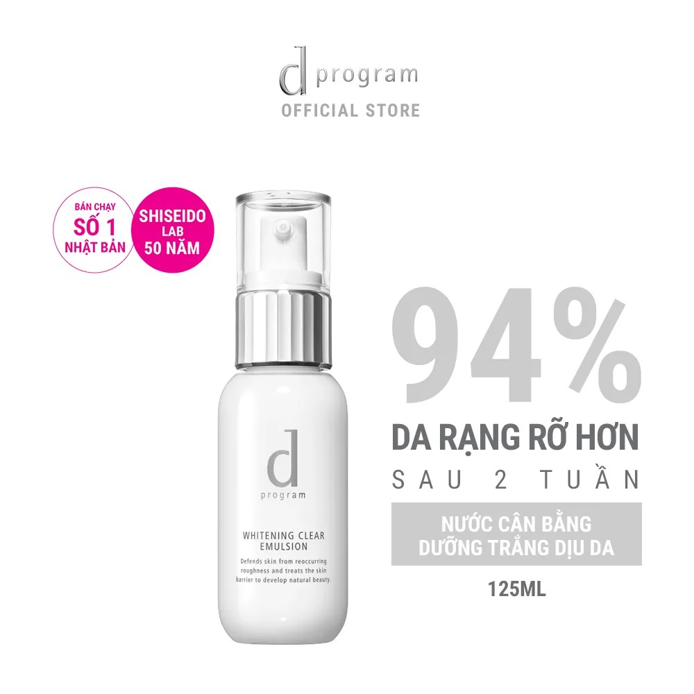 Sữa Dưỡng Trắng Da D Program Whitening Clear Emulsion 100ml