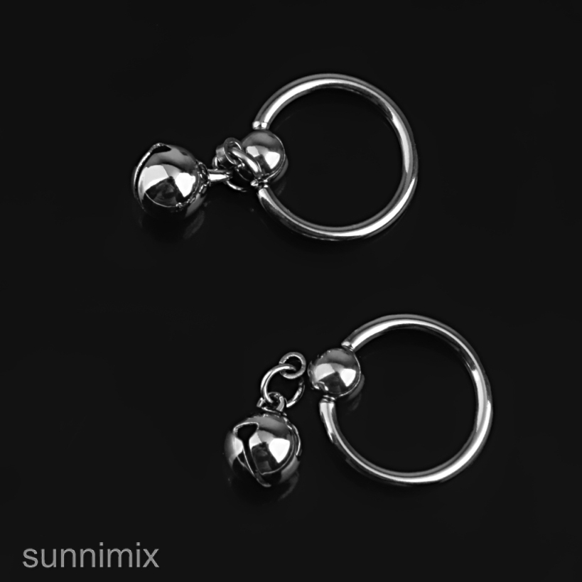 Set 2 Khuyên Rốn Màu Bạc Đính Hạt Thời Trang