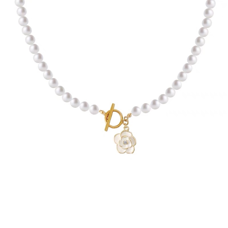 Vòng cổ Đính Ngọc Trai Cao Cấp Thời Trang Theo Phong Cách Hàn Quốc Dành Cho Nữ